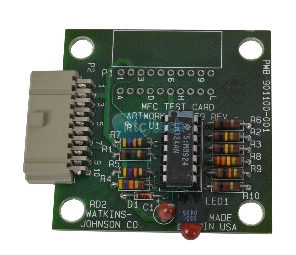 Watkins Johnson 901100-001 MFC Test Card