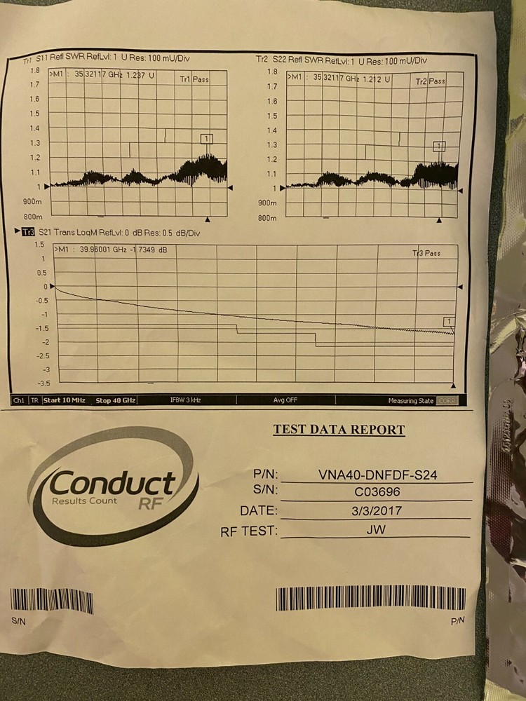 BRAND NEW NEVER USED VNA40-DNFDF-S24 CABLE