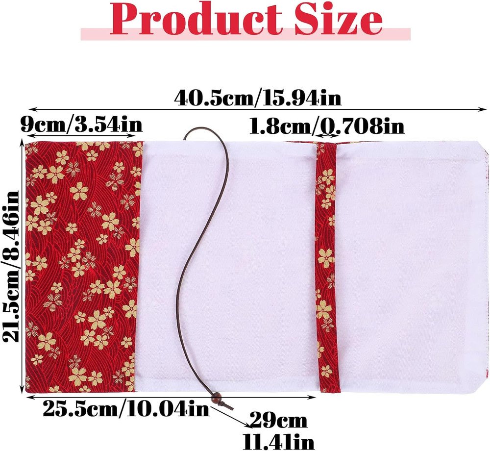 Book Covers for Paperbacks,Book Cover Protector Adjustable Fabric Fit A5 Size 5.