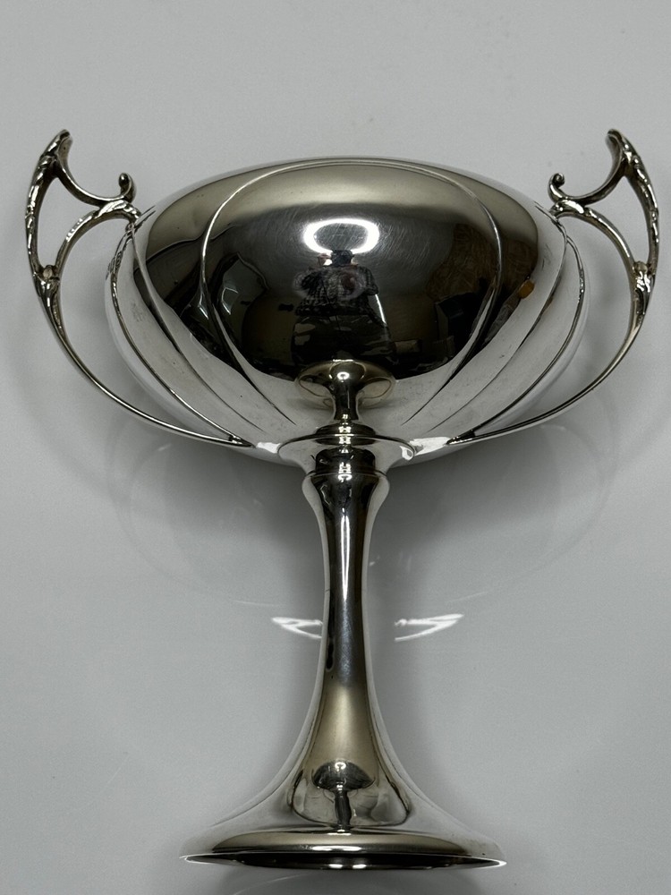 Small English Sterling Solid Silver Art Deco Sporting Hunting Trophy Cup London