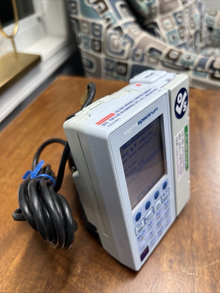 Baxter Sigma Spectrum Infusion Pump Patient Ready.