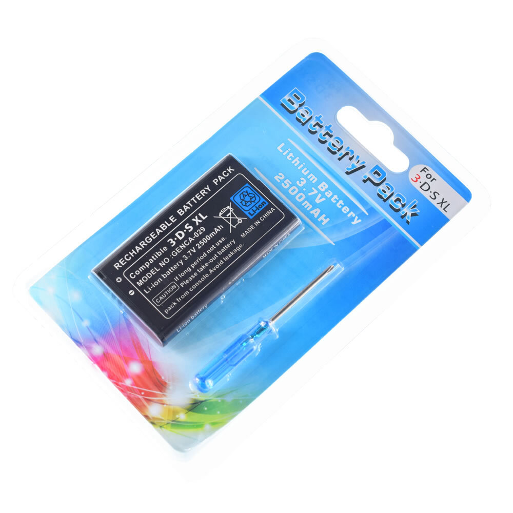 REPLACEMENT BATTERY FOR NINTENDO 3DS XL CONSOLE 2500MAH WITH SCREWDRIVER - NEW