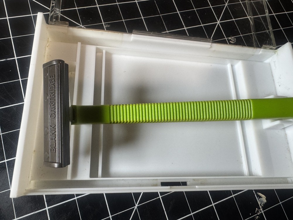 VTG Gillette Green Handle Safety Razor