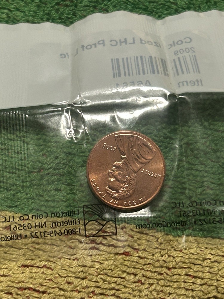 2009 Colorized Lincoln Bicentennial Small Cent Professional Life Uncirculated