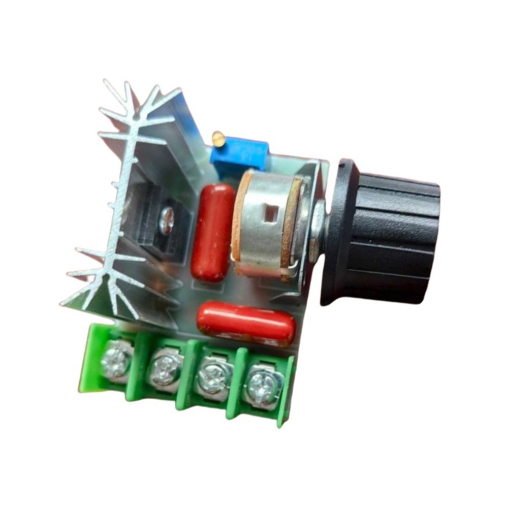 AC 220V 2000W Motor Speed Controller with Switch for Heating Light Soldering