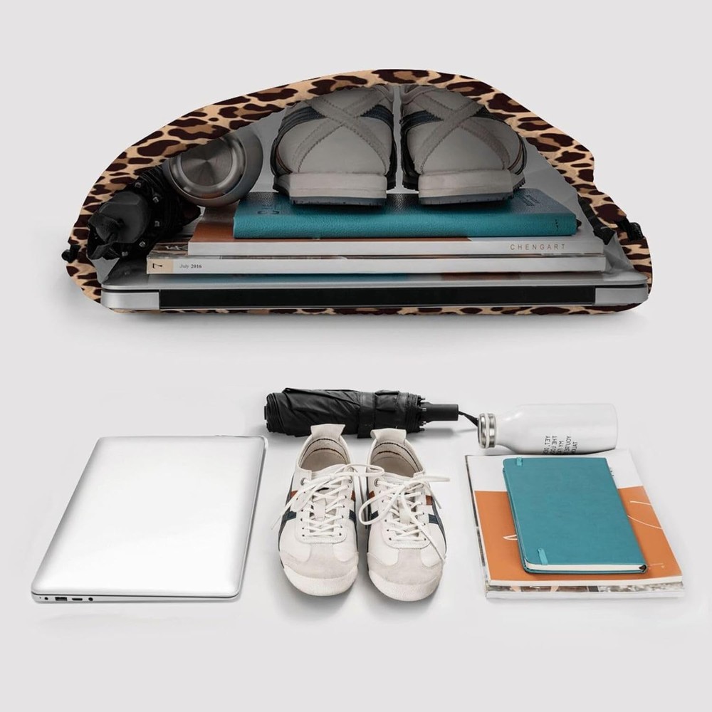 Leopard Printing Drawstring Backpack Bag Sport Gym Sackpack Print