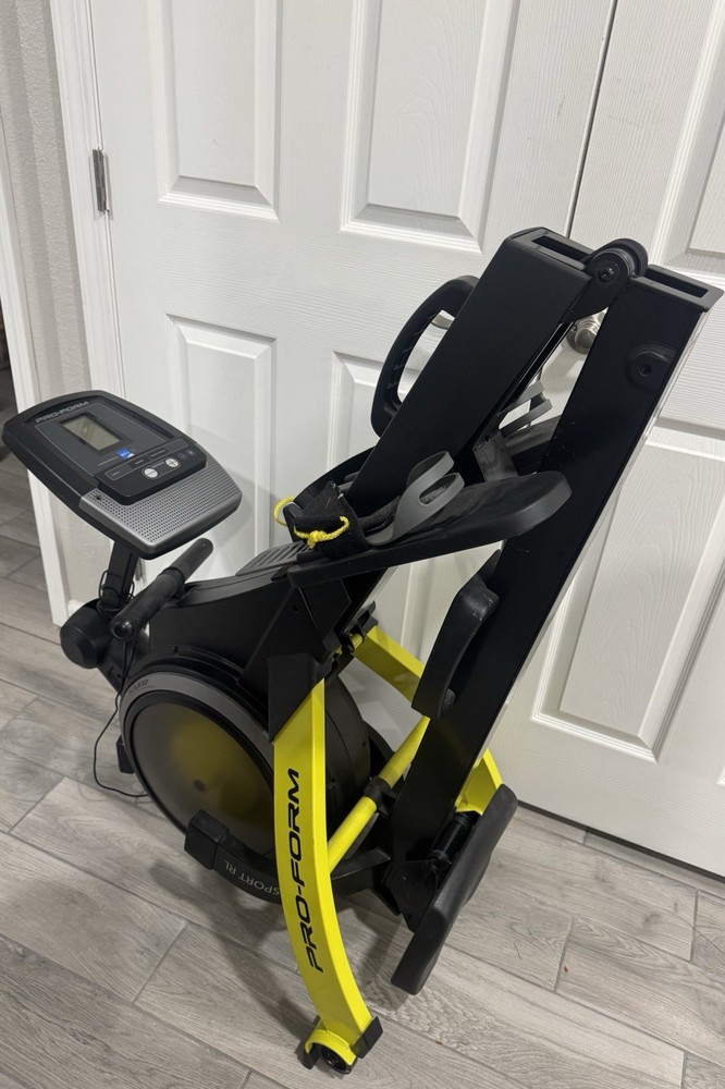 ProForm Sport RL Rowing Machine iFit Compatible Folding Magnetic Black/Yellow