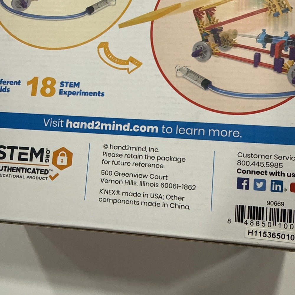 hand2mind Moving Creations with K'NEX Book/Building Kit STEM Science Complete