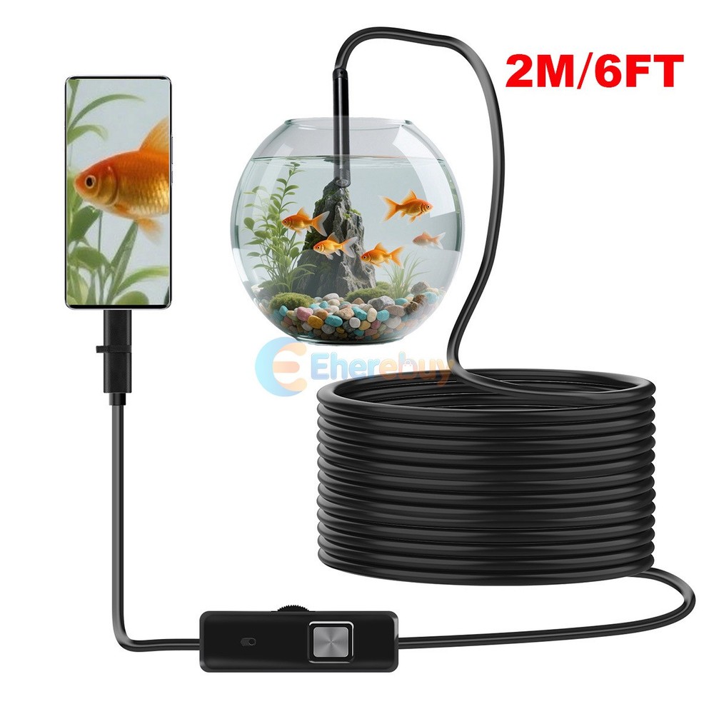 3in1 Borescope Endoscope 6LED Inspection Scope Camera For Android Cell Phone/PC