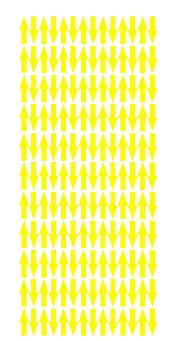 Light Yellow Arrows Vinyl Color Code Inventory Label Stickers 1/2" x 3/4"