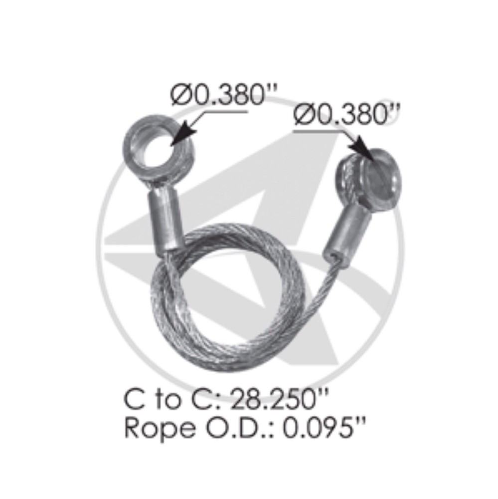 379 PETERBILT HOOD RESTRAINT CABLES: PAIR