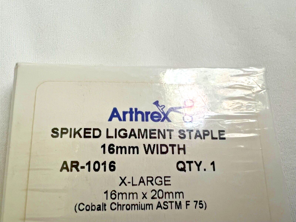 Arthrex AR-1016 Spiked Ligament Staple 16mm X 20mm