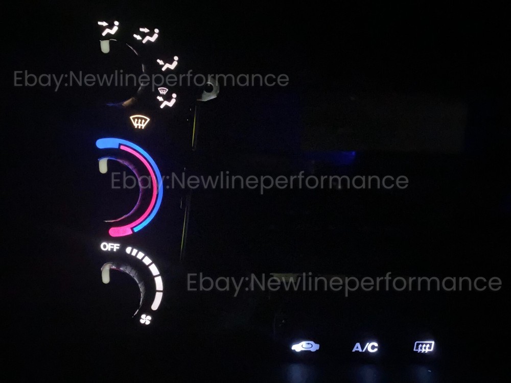 White LED Climate Control +Lower Switch Bulb KIT for Honda Civic Ek 1999-2000