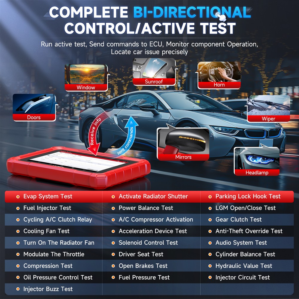 LAUNCH X431 PRO Star Bidirectional Car Diagnostic Tool ECU Coding CANFD