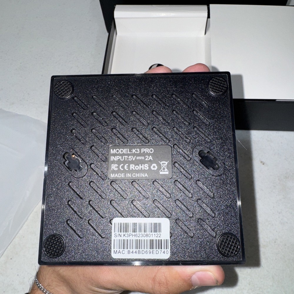 We2USat K3 PRO Android TV 6K (UNTESTED!)