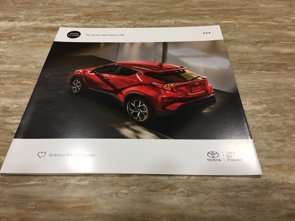 2018 TOYOTA C-HR 6-panel Original Sales Brochure