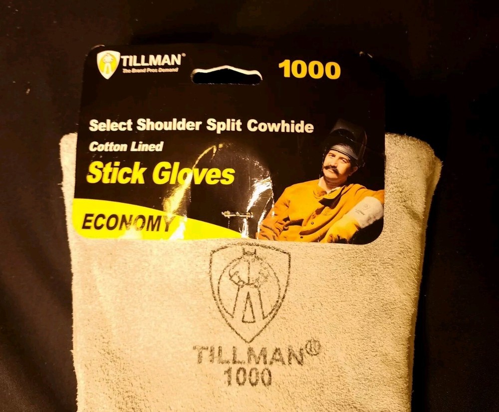 Tillman 1000 Select Shoulder Split Cowhide Cotton Lined Stick Gloves (Large) New