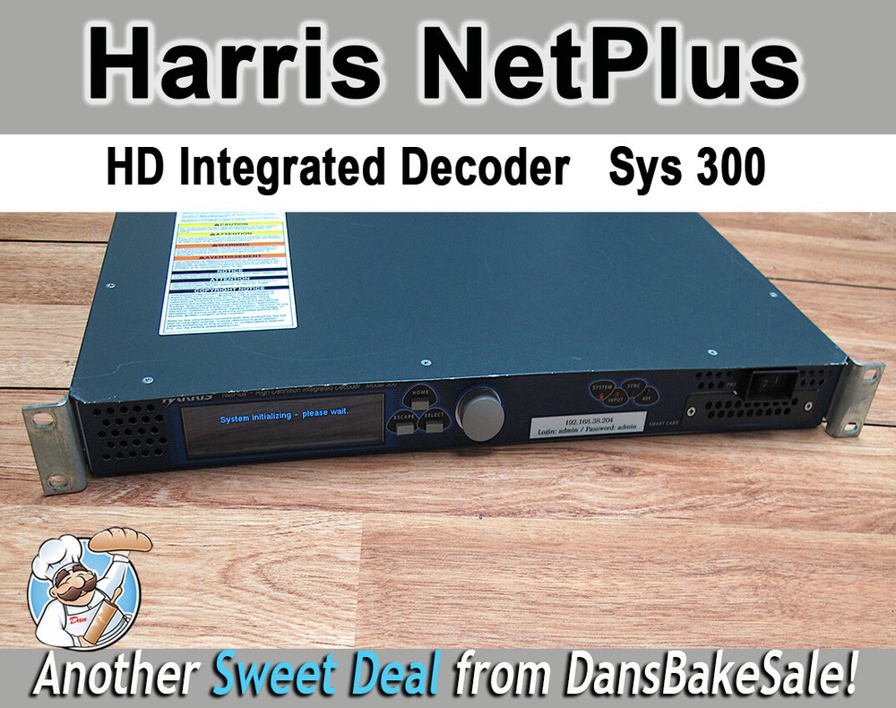 Used Harris Net Plus High Definition Integrated Decoder Model 300