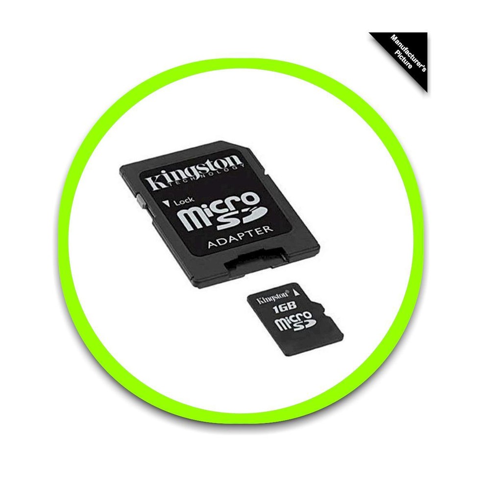 NEW Kingston Technology 1GB MicroSD Memory Card with SD Adapter