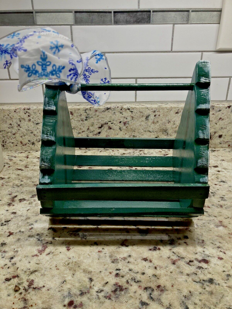 Evergreen Winter Tree Basket-Hand Crafted Pine