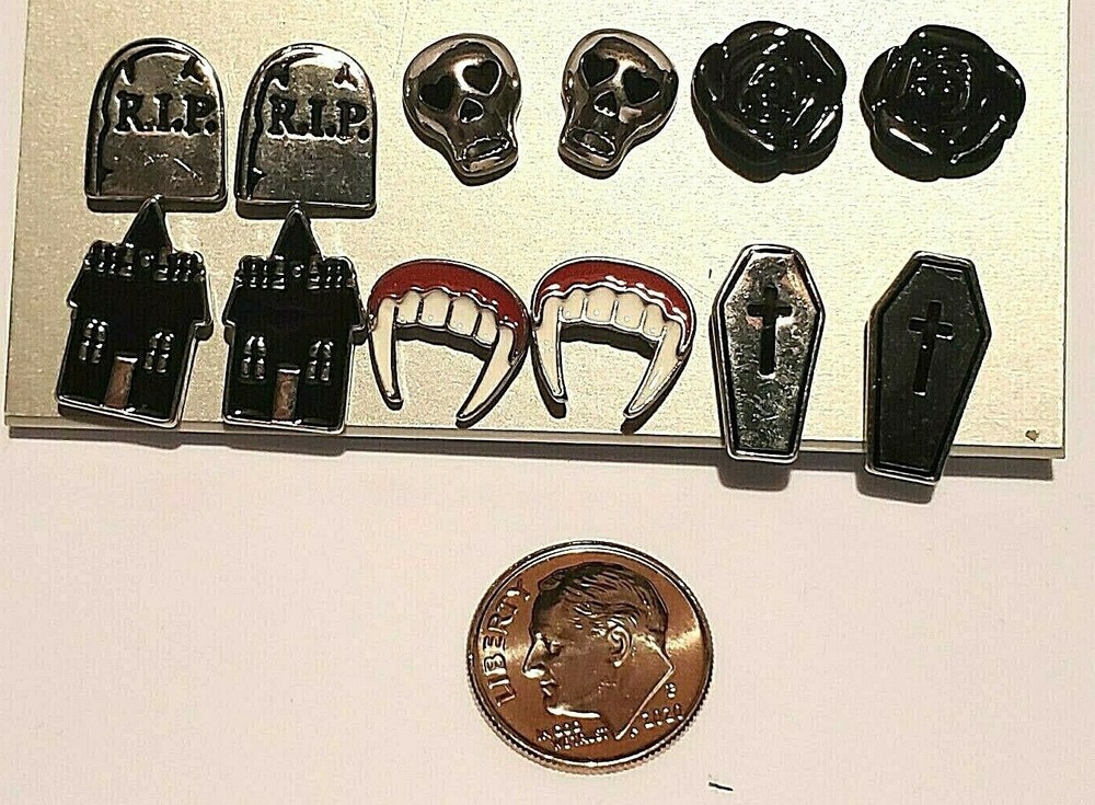 Halloween Post Earrings 6 Sets Gift Lux Fun