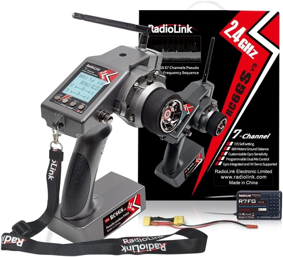 Dual Rate RC Transmitter for Vehicles with Telemetry and Mixed Control Features