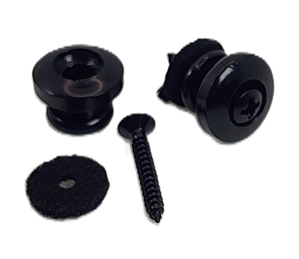 SquierModders Black Strap Buttons