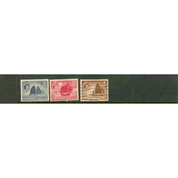 Singapore Ships , 3 stamps