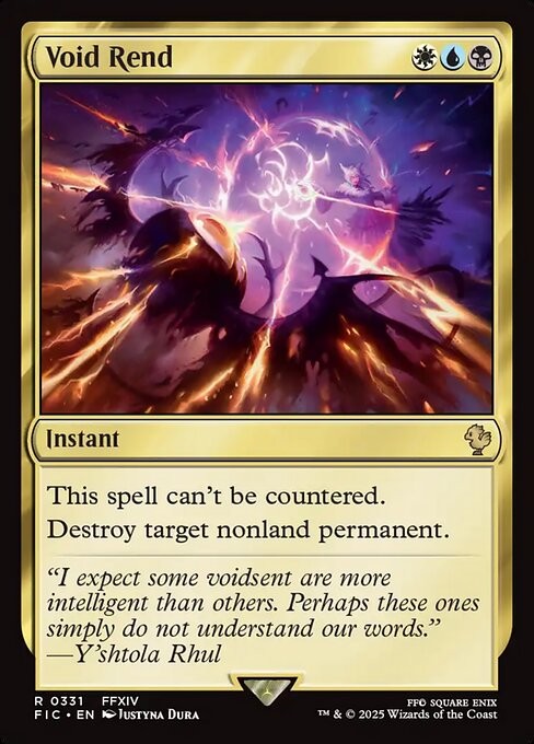 Void Rend 331 R Normal FIC MTG NM