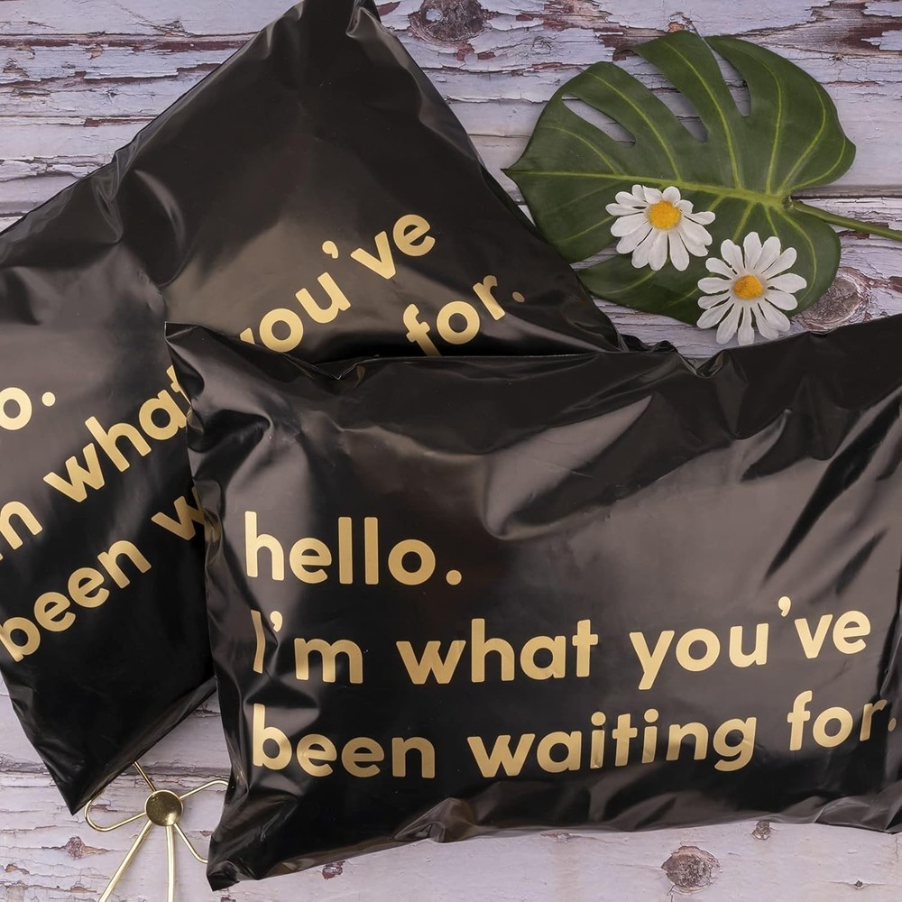 Black Poly Mailer Shipping Bag - 50 Pack