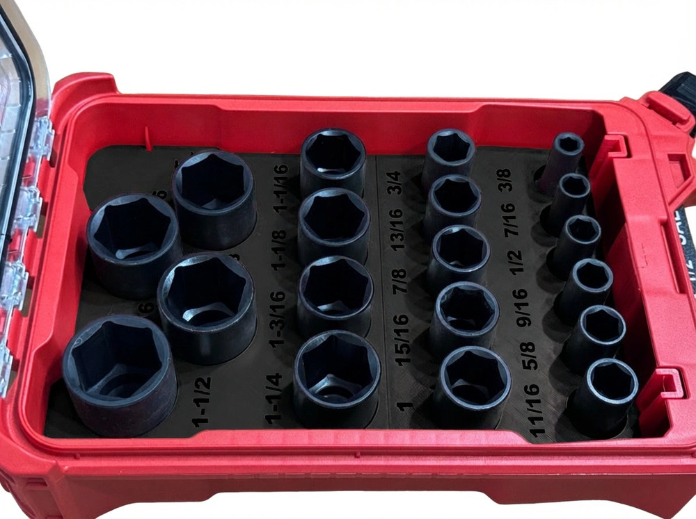 Fits Milwaukee 49-66-7012 Impact Socket Insert PACKOUT Organizer (Insert Only)