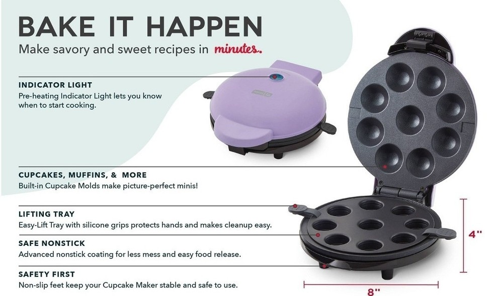 Dash Express Mini Cupcake Maker