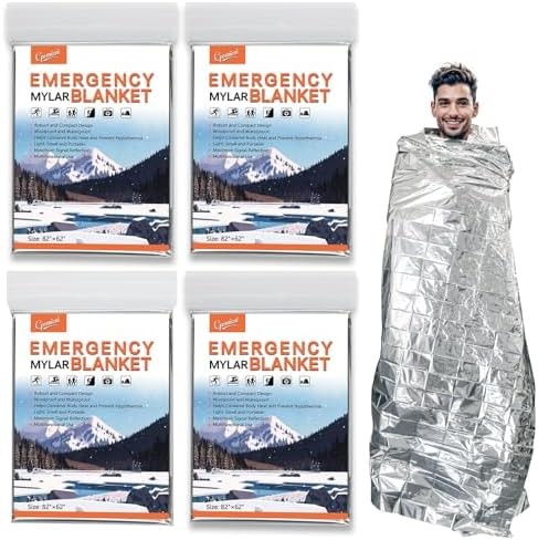 Survival Thermal Mylar Blankets Pack