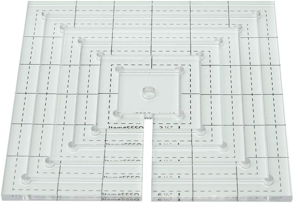 HONEYSEW 6Size Acrylic Patchwork Quilting Template Ruler Square Longarm