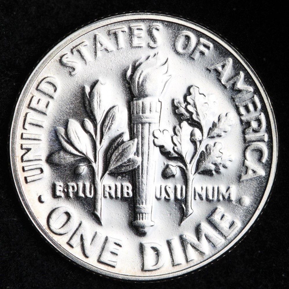 1953 Roosevelt Silver Dime GEM PROOF E208 ZACF
