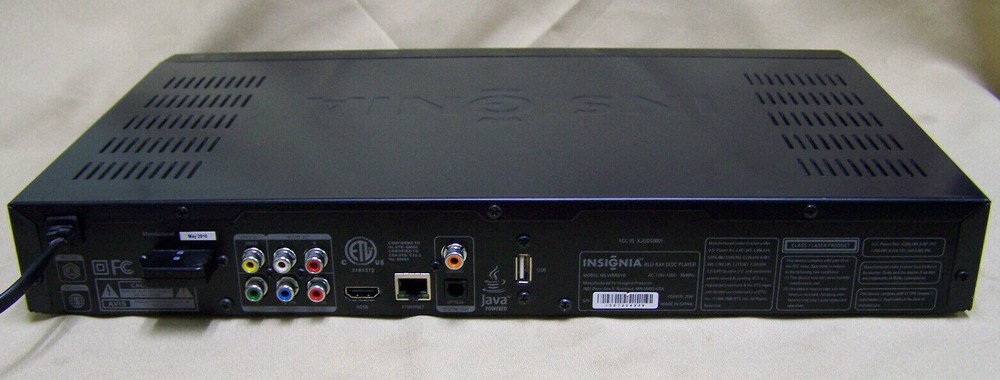 Insignia NS-WBRDVD Blu-Ray Player w/ Remote
