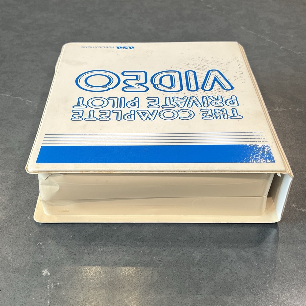 THE COMPLETE PRIVATE PILOT VIDEO 4 VHS Set ASA Aviation Instruction Tutorial