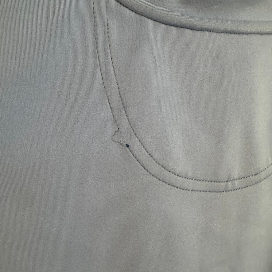 F&G Tech Mens Golf Vest Light Blue Quarter Zip Performance Pullover Medium