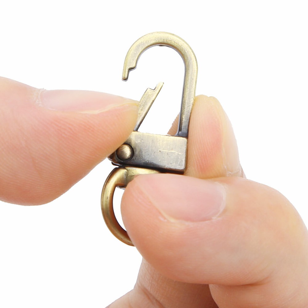 US 10Pcs Swivel Clasps Metal Trigger Hook Lanyards Buckle for Backpack Ornaments