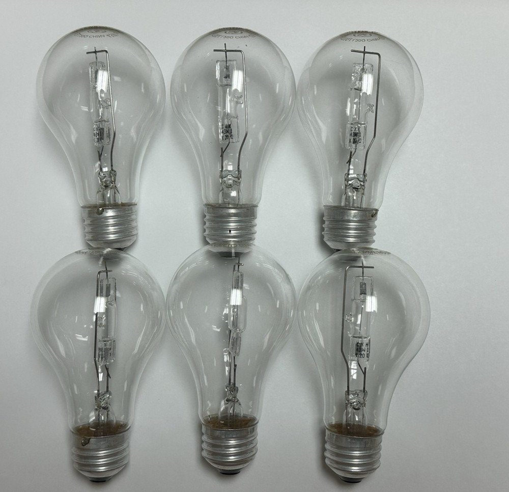 6 Bulbs 3 Pack Light Bulbs Decorative & ceiling fan GE Glass Dimmable Classic