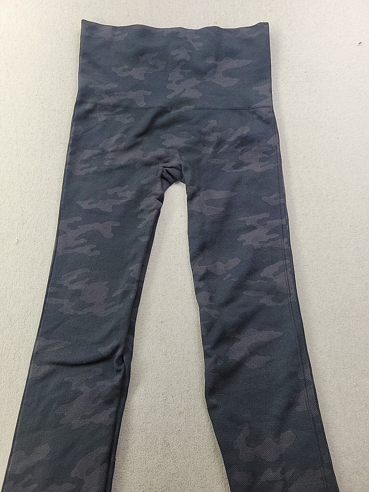 Spanx Women's S Charcoal Camo Performance Leggings Compression Support Wicking