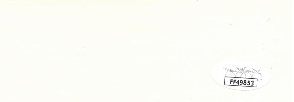Pearl Bailey Signed Authentic Autographed 2x5 Cream Cut JSA #FF49853