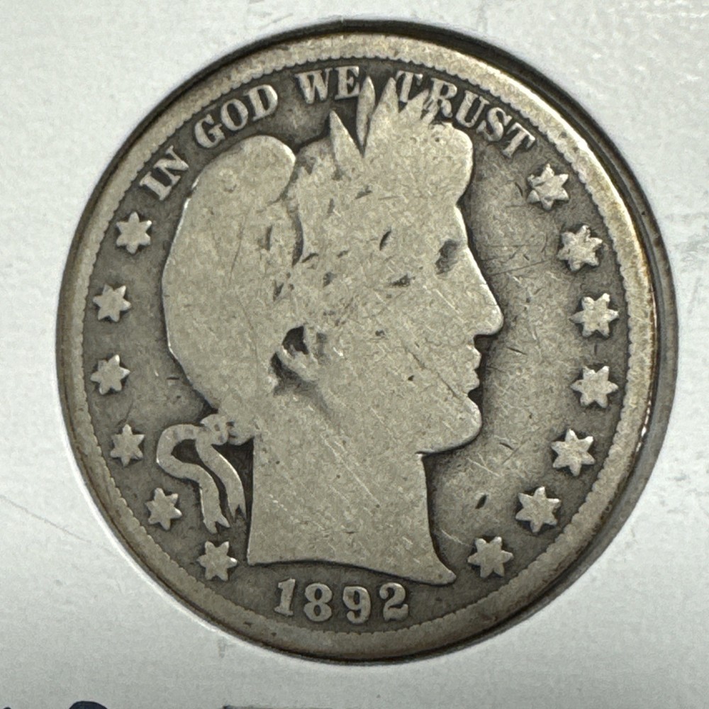 1892-S Barber Half Dollar G
