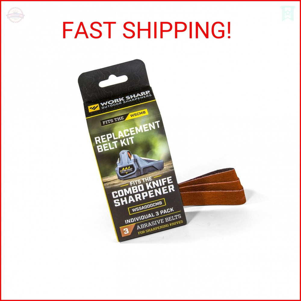 Official Work Sharp Combo Knife Sharpener Replacement Belt Kit