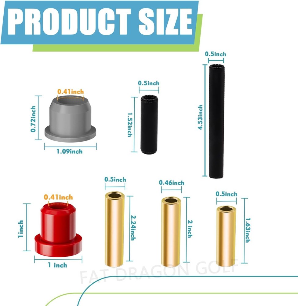 Club Car Precedent Bushing Kit-Polyurethane, Front Polyurethane Kit
