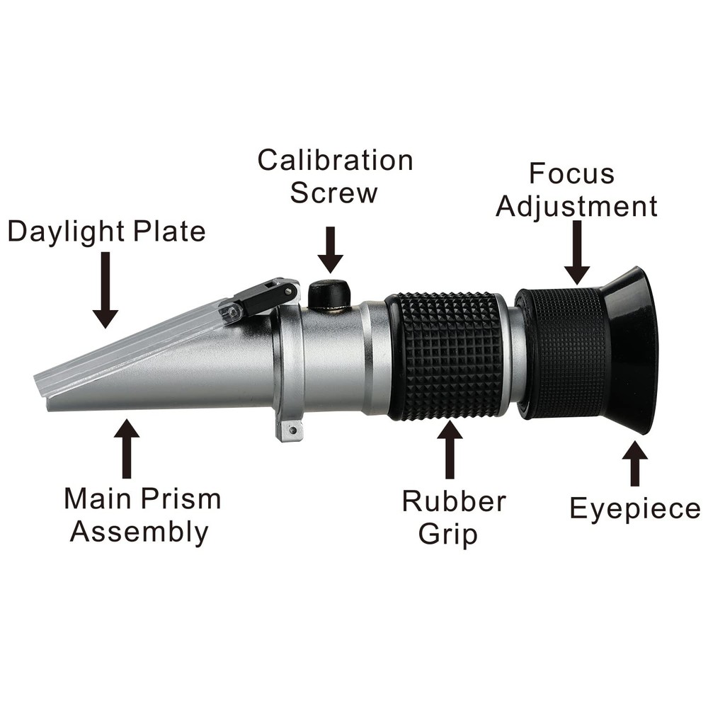 Brix Refractometer 0~90%, Handheld Sugar Refractometer, High 0~90%