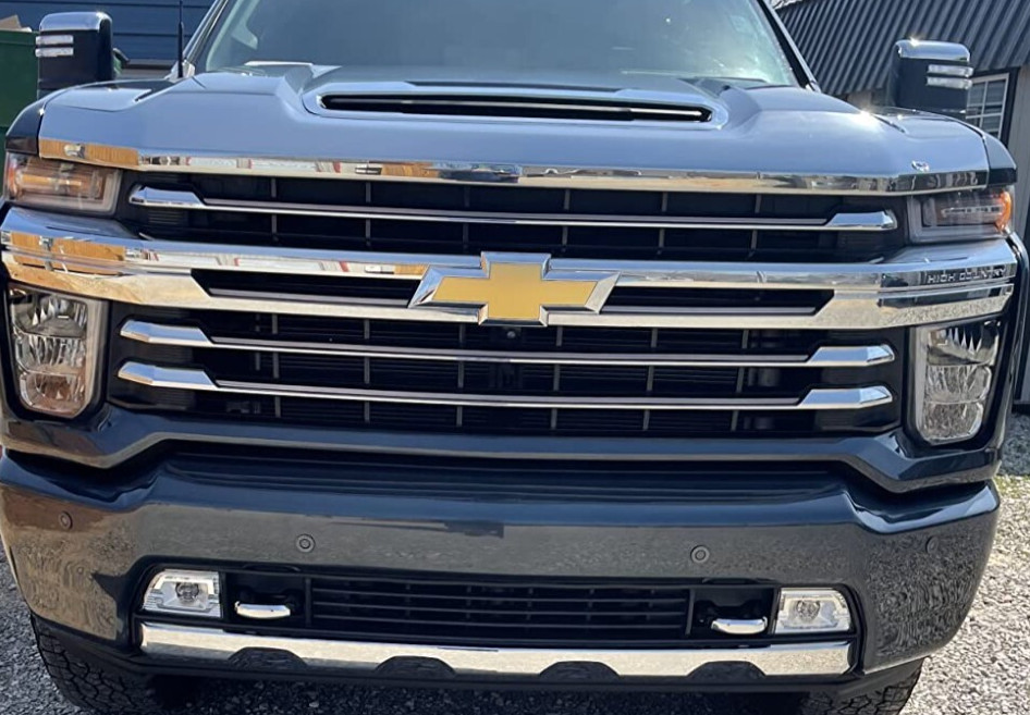 Chrome AeroSkin Hood Protector Bug Shield Deflector for 2020-2025 Silverado 2500
