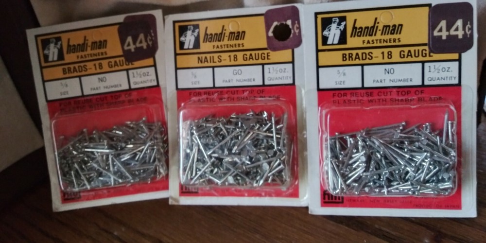 Lot 3 Sealed Boxes Nails Vintage