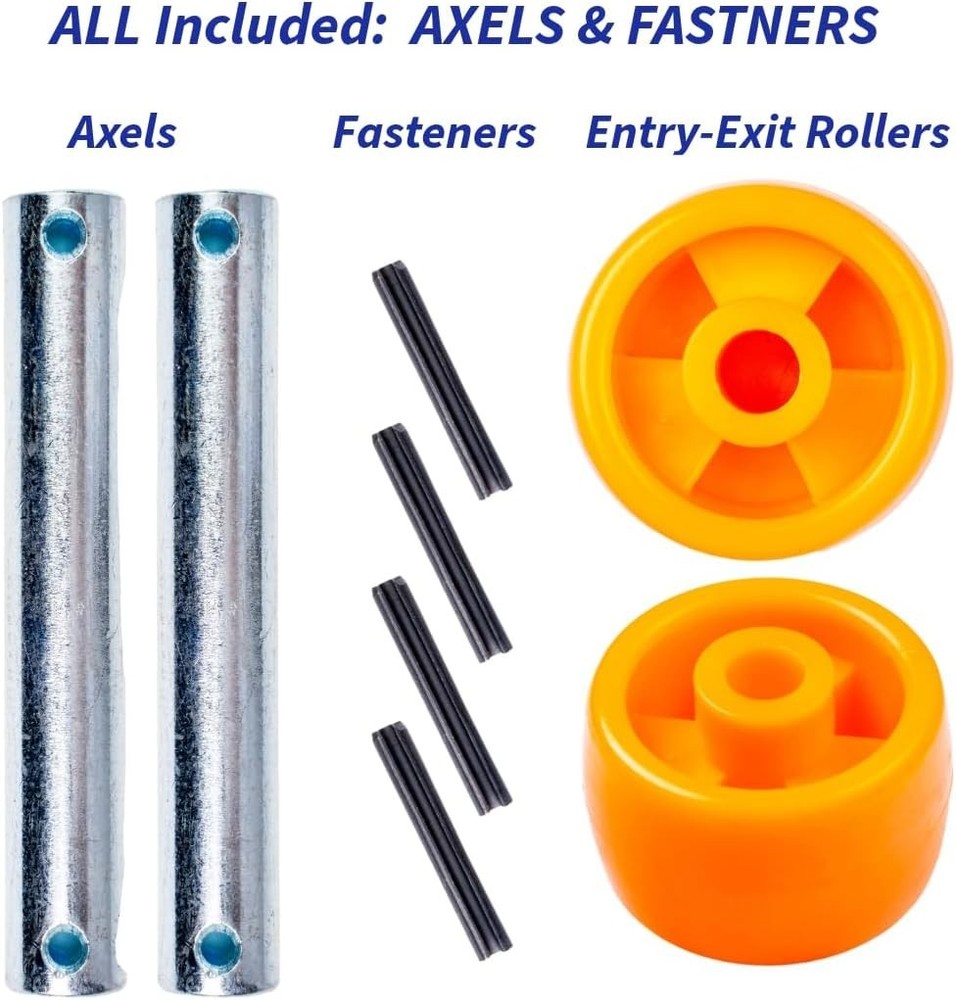 Crown Pallet Jack Wheel Replacement Kit - 10-Inch Polyurethane, Ready to Roll