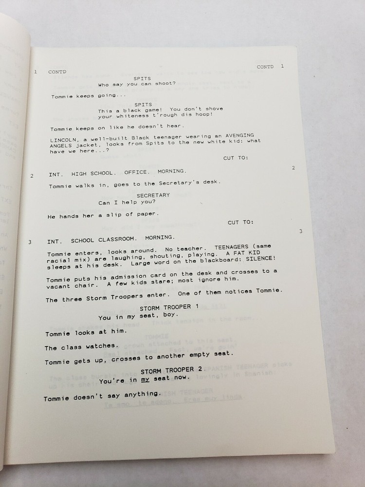 GLADIATOR / Lyle Kessler 1990 Screenplay, Cuba Gooding Jr. UNDERGROUND BOXING